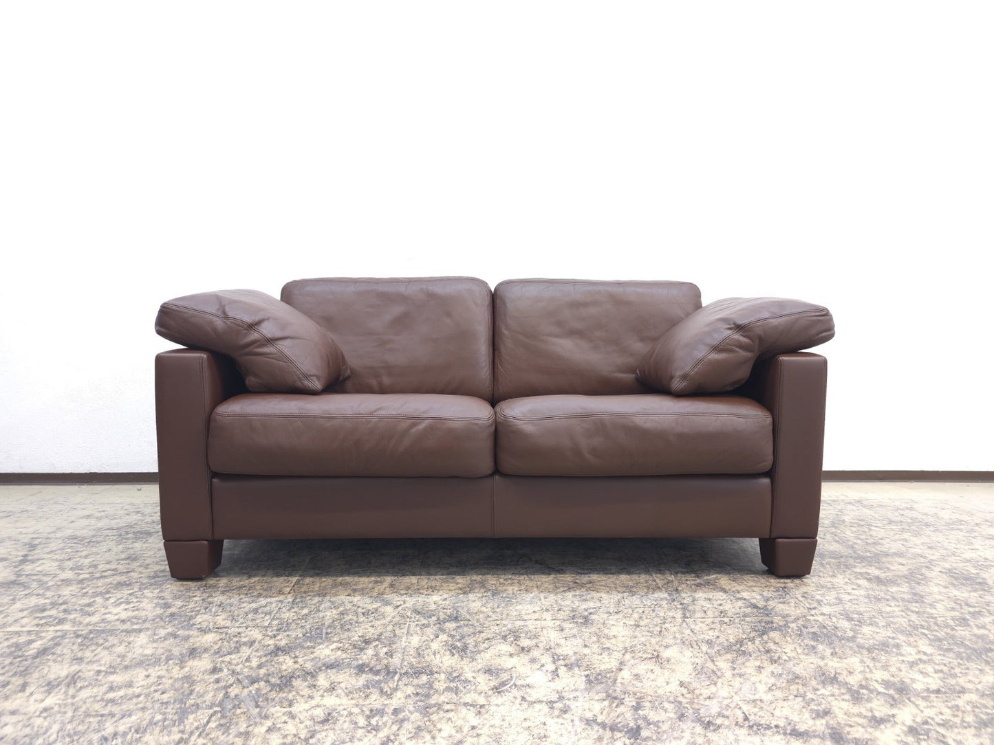 De Sede DS-17 Leder Sofa Braun 2-Sitzer Vintage Designer Sofa-De Sede-JSFurniture