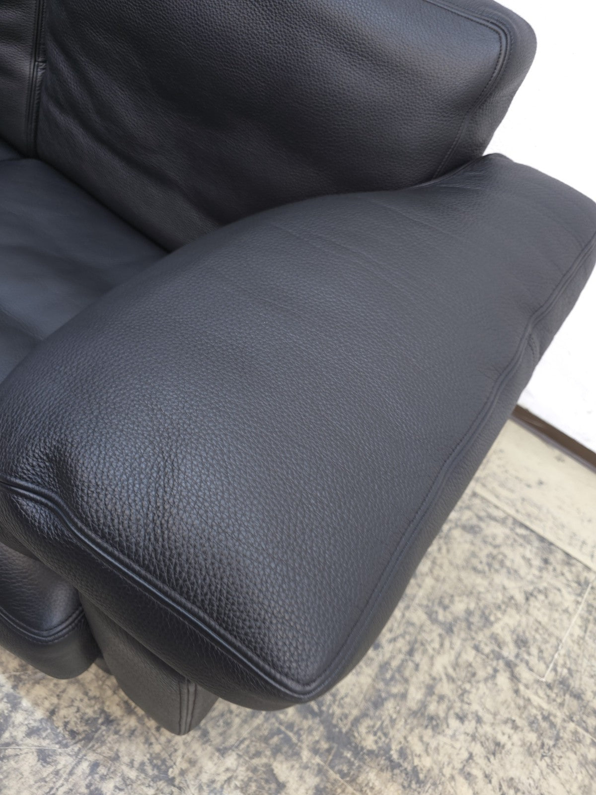 De Sede DS-17 Schwarz Designersofa Ledersofa Couch-De Sede-JSFurniture