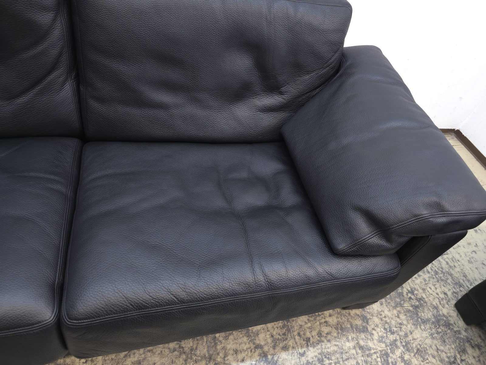 De Sede DS-17 Schwarz Designersofa Ledersofa Couch-De Sede-JSFurniture
