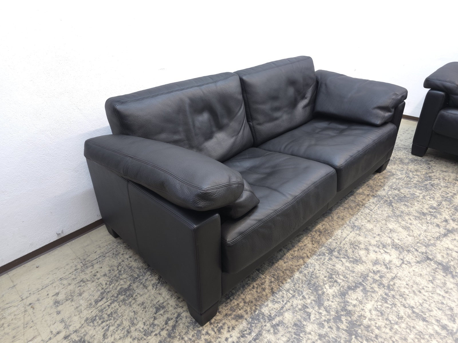 De Sede DS-17 Schwarz Designersofa Ledersofa Couch-De Sede-JSFurniture
