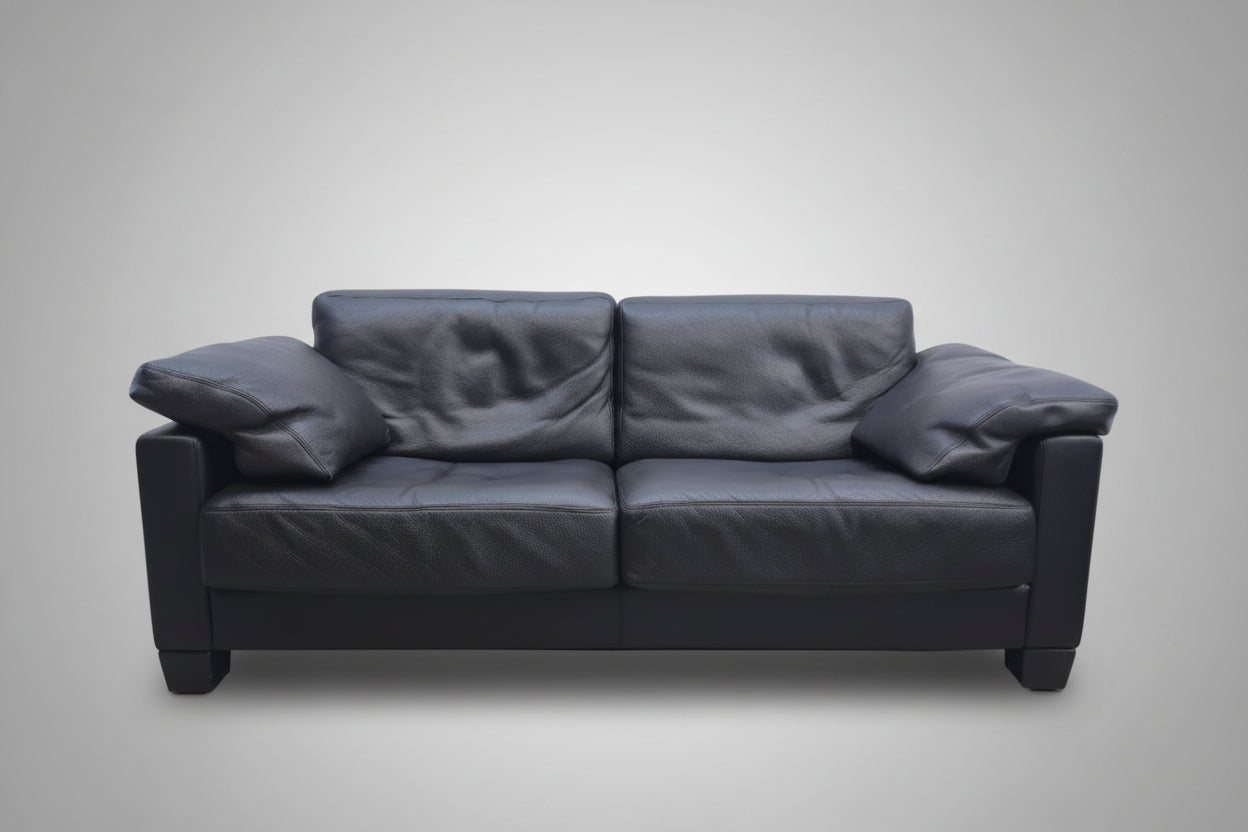 De Sede DS-17 Schwarz Designersofa Ledersofa Couch-De Sede-JSFurniture