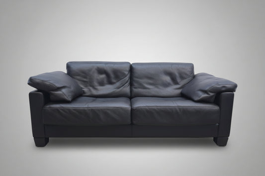 De Sede DS-17 Schwarz Designersofa Ledersofa Couch-De Sede-JSFurniture