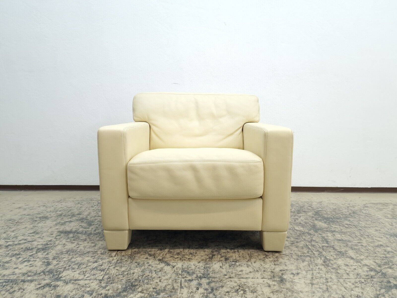 De Sede DS-17 Sessel Leder Creme WK Wohnen-De Sede-JSFurniture