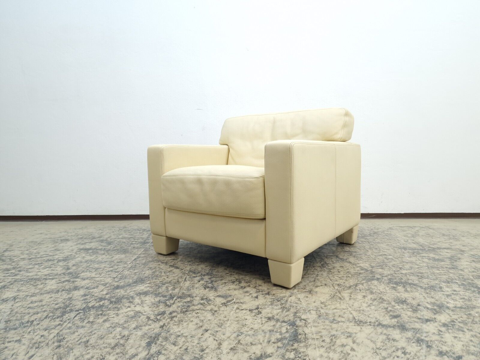 De Sede DS-17 Sessel Leder Creme WK Wohnen-De Sede-JSFurniture