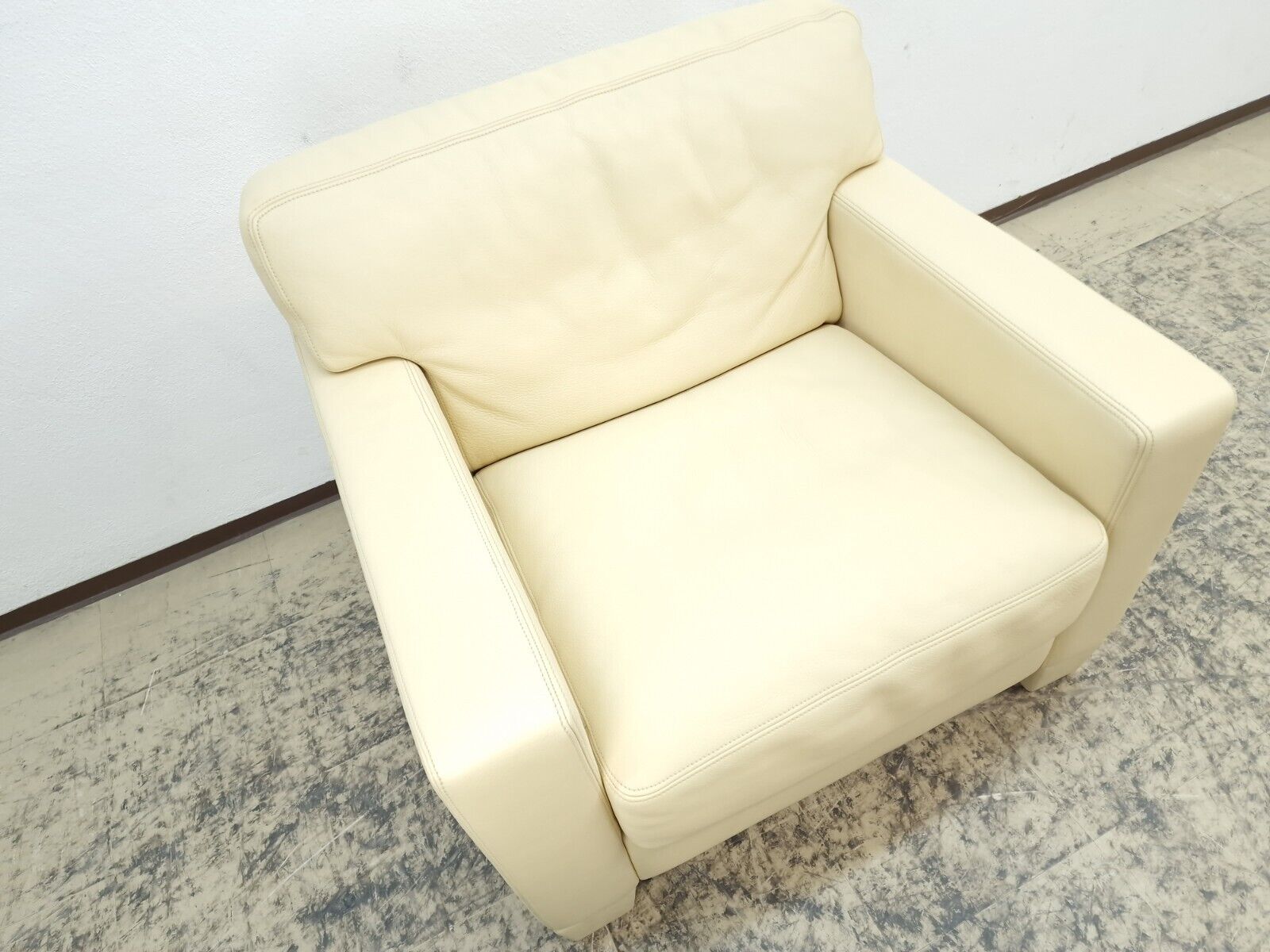 De Sede DS-17 Sessel Leder Creme WK Wohnen-De Sede-JSFurniture
