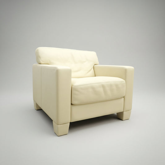 De Sede DS-17 Sessel Leder Creme WK Wohnen-De Sede-JSFurniture