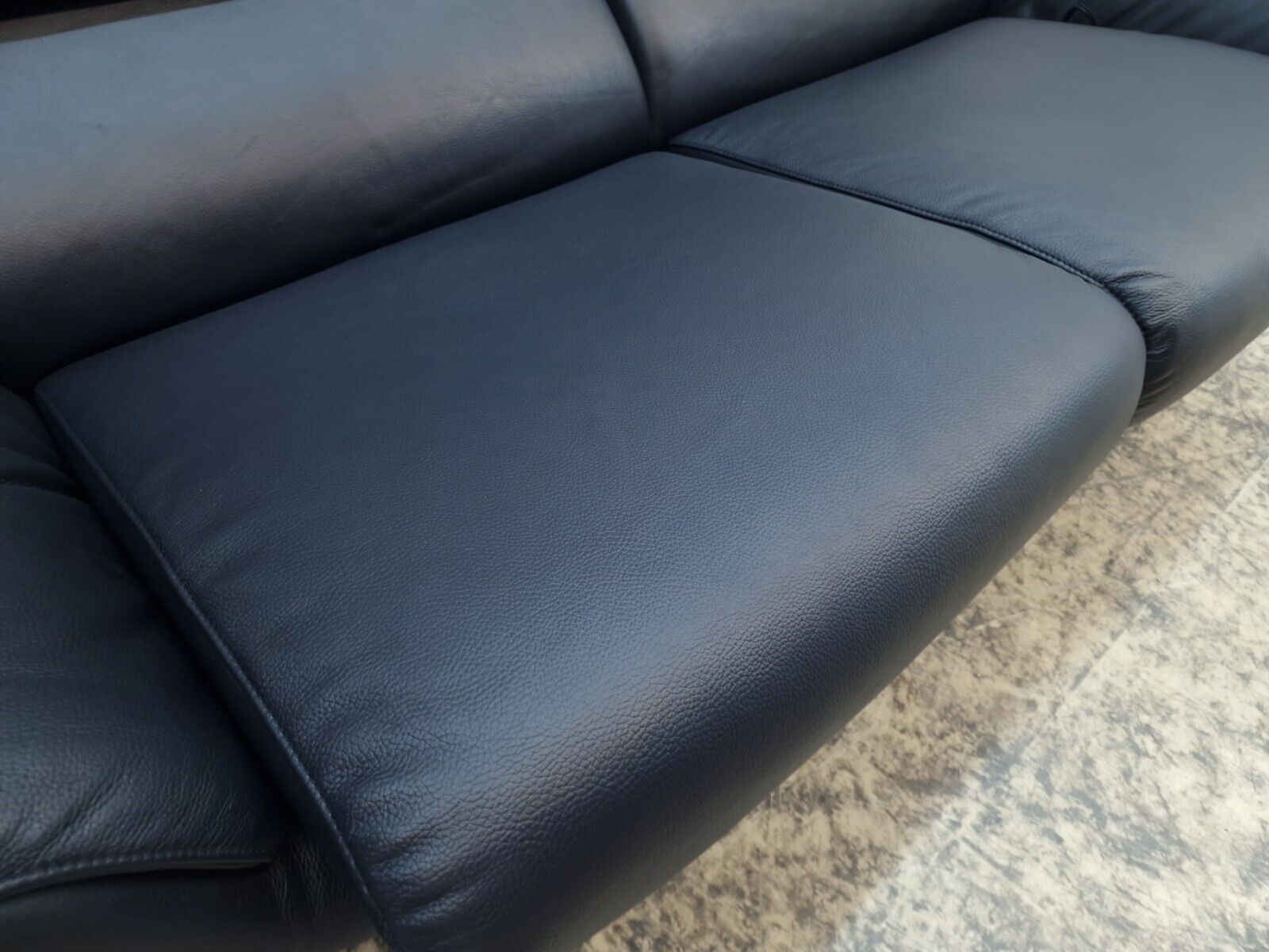 De Sede DS 2000 Ledersofa dunkelblau Designersofa Echtledersofa Couch Funktion-De Sede DS 2000-JSFurniture