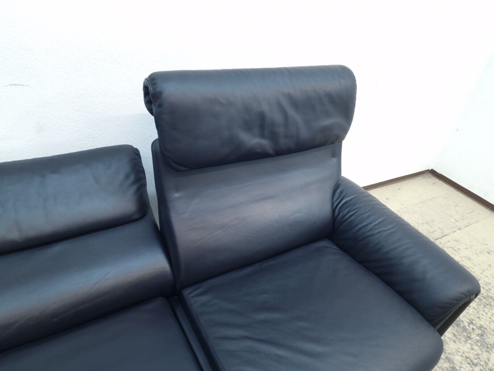De Sede DS 2000 Ledersofa dunkelblau Designersofa Echtledersofa Couch Funktion-De Sede DS 2000-JSFurniture
