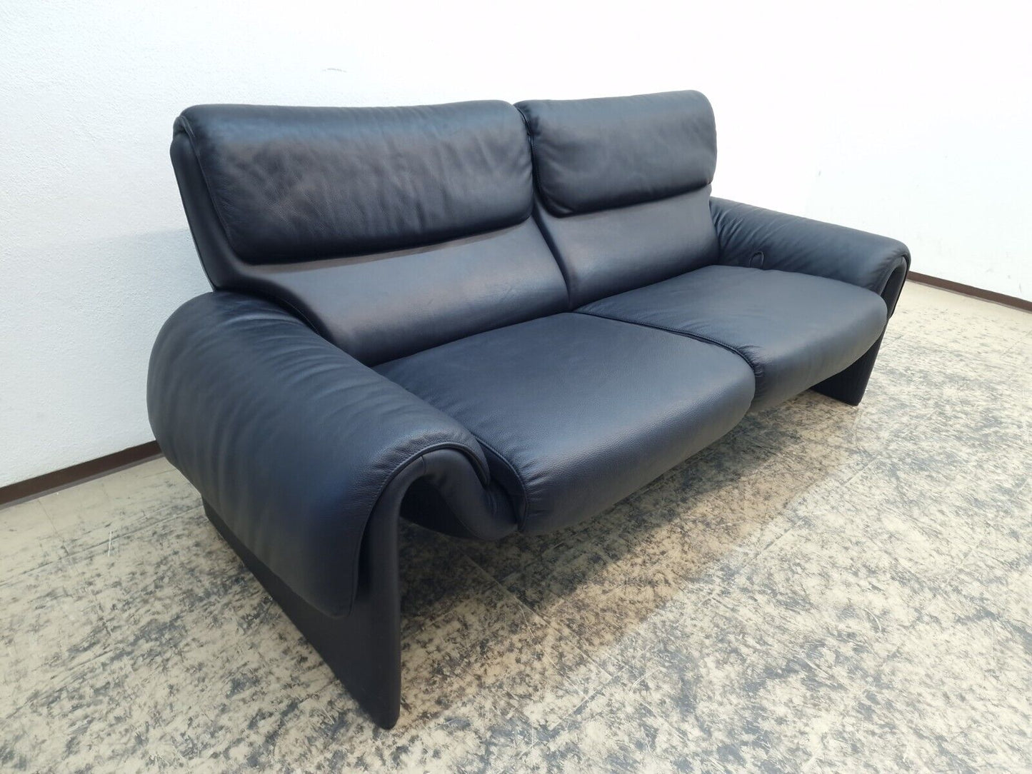 De Sede DS 2000 Ledersofa dunkelblau Designersofa Echtledersofa Couch Funktion-De Sede DS 2000-JSFurniture