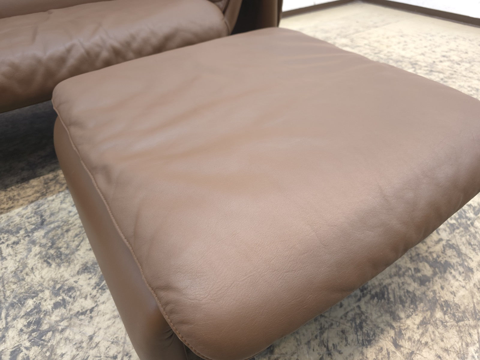 De Sede DS-2011 Braun Garnitur Designersofa Ledersofa Couch Lederhocker-De Sede-JSFurniture