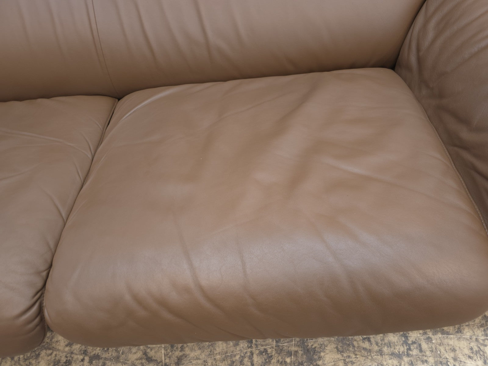 De Sede DS-2011 Braun Garnitur Designersofa Ledersofa Couch Lederhocker-De Sede-JSFurniture