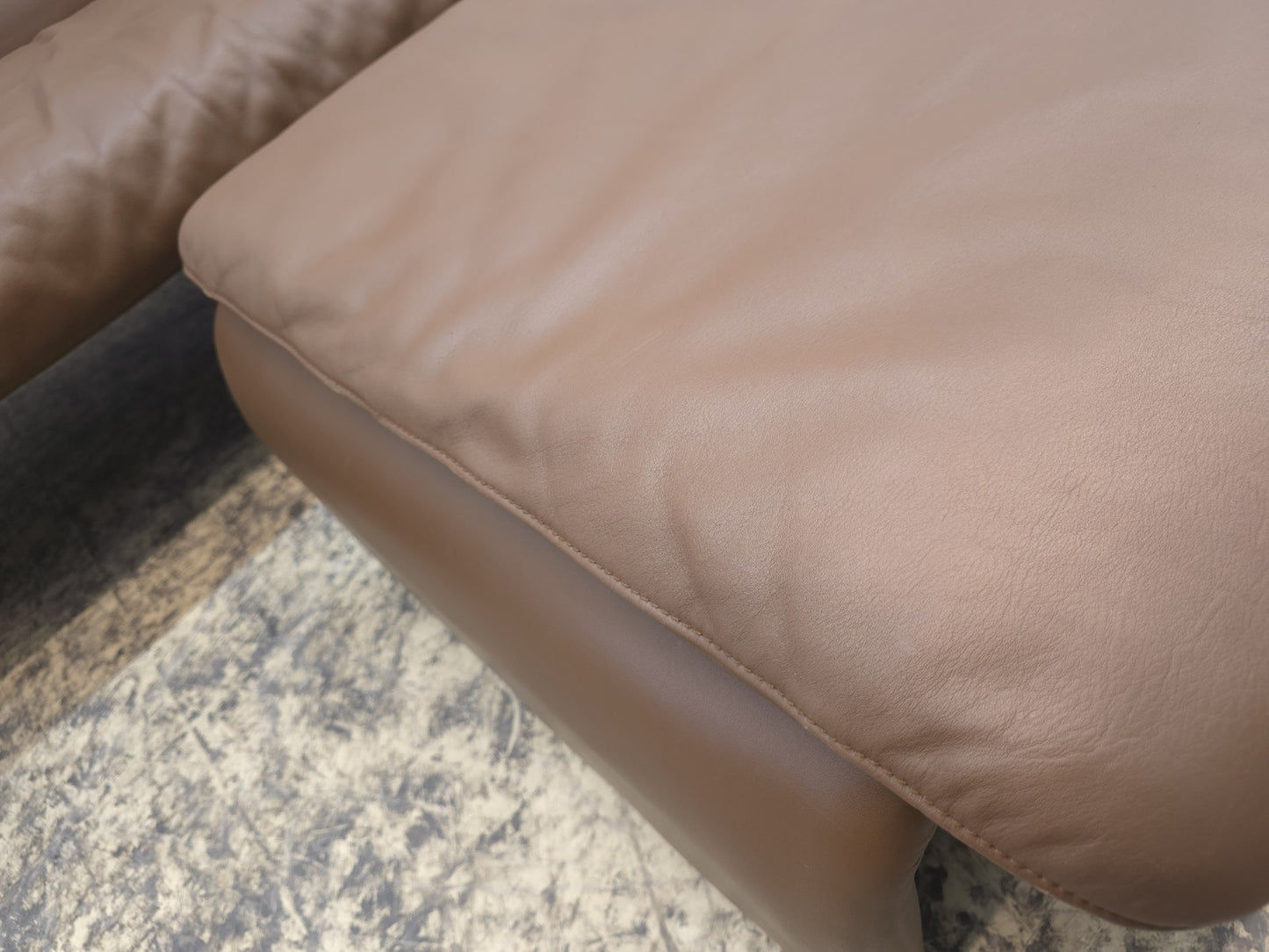 De Sede DS-2011 Braun Zweisitzer Designersofa Ledersofa Couch desede-De Sede-JSFurniture