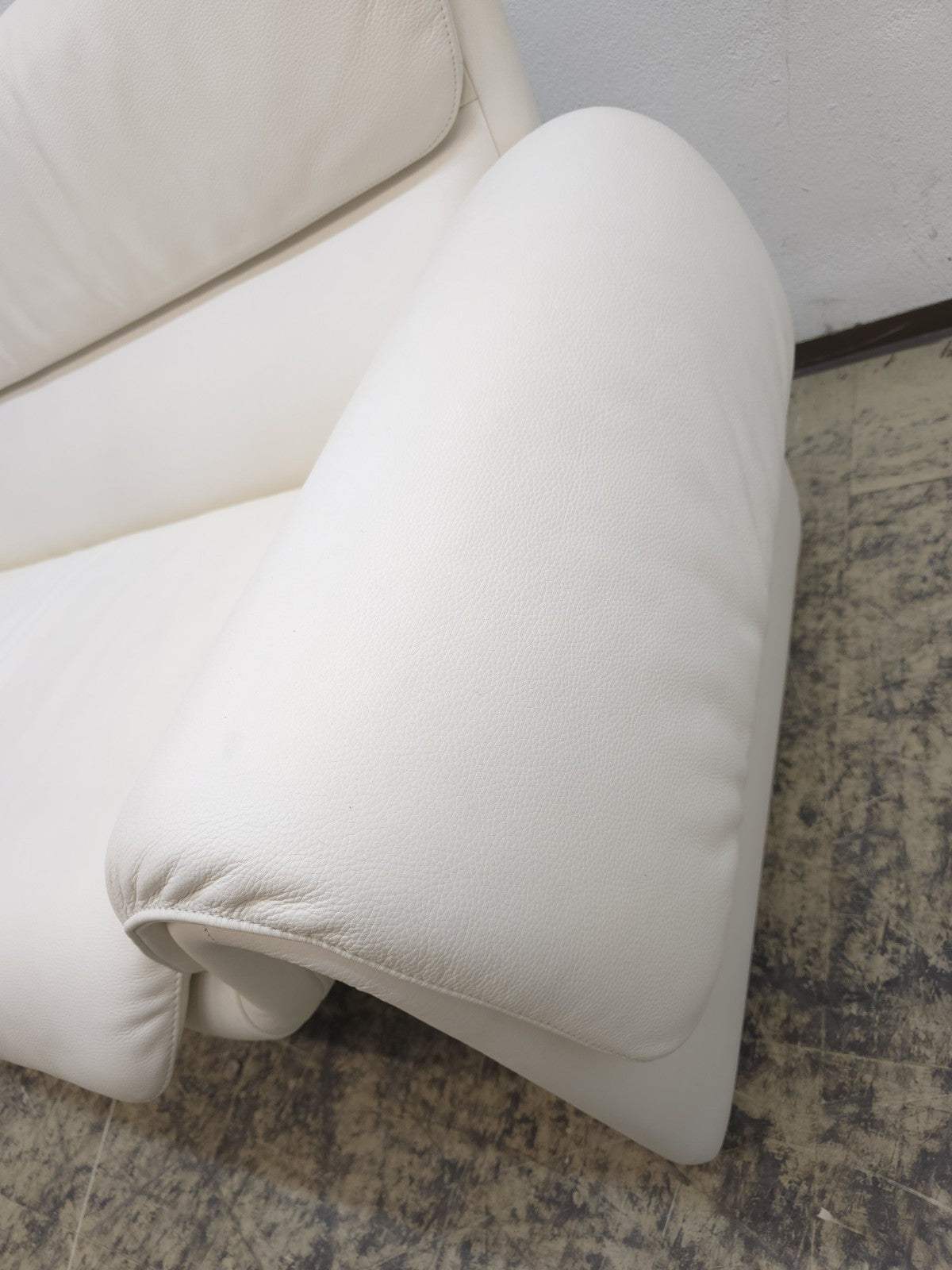 De Sede DS-2011 Designersofa Ledersofa Couch Zweisitzer Creme-De Sede-JSFurniture