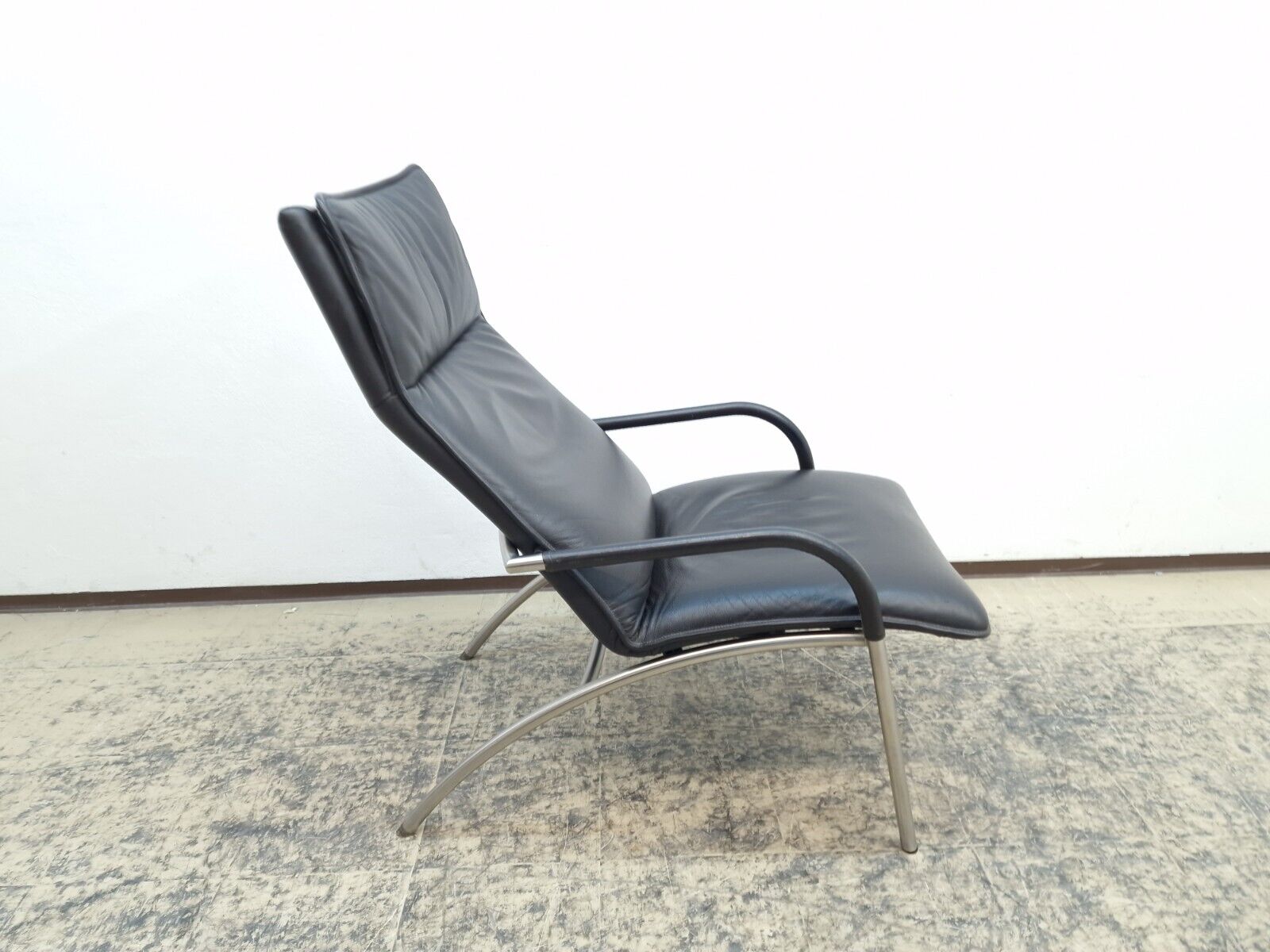 De Sede DS 270 Echtleder Sessel dunkelbraun inkl. Hocker Designersessel Chair-De Sede-JSFurniture