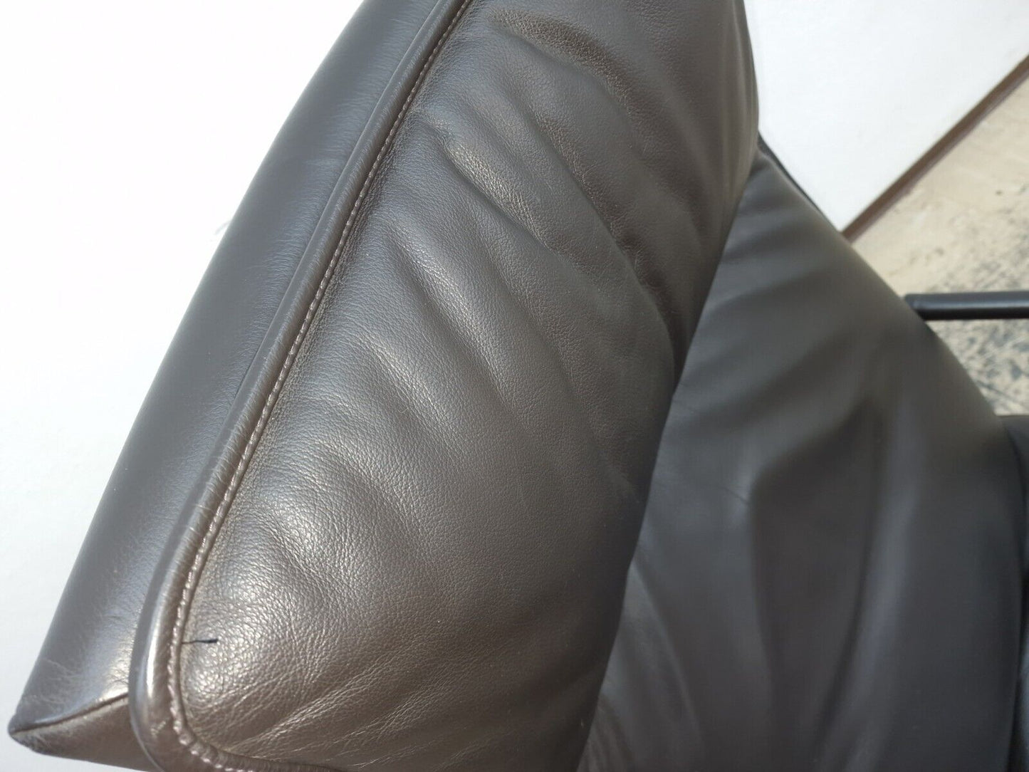 De Sede DS 270 Echtleder Sessel dunkelbraun inkl. Hocker Designersessel Chair-De Sede-JSFurniture