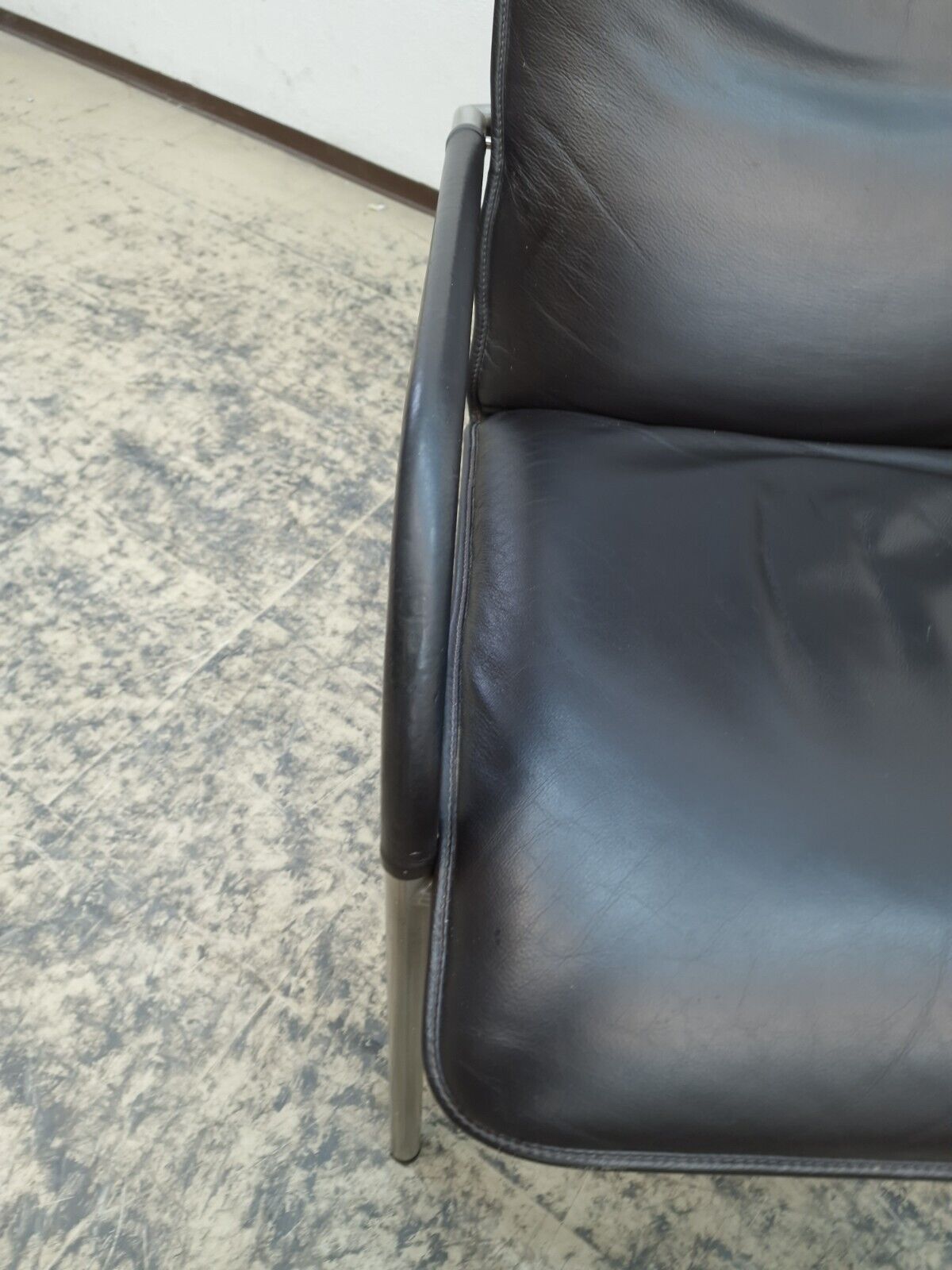 De Sede DS 270 Echtleder Sessel dunkelbraun inkl. Hocker Designersessel Chair-De Sede-JSFurniture