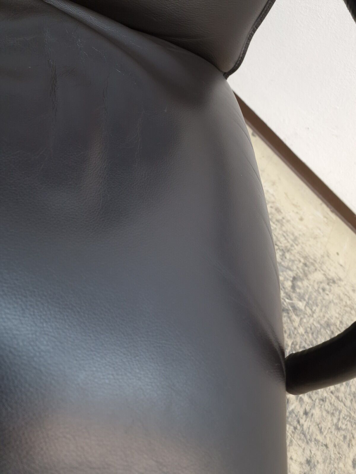 De Sede DS 270 Echtleder Sessel dunkelbraun inkl. Hocker Designersessel Chair-De Sede-JSFurniture