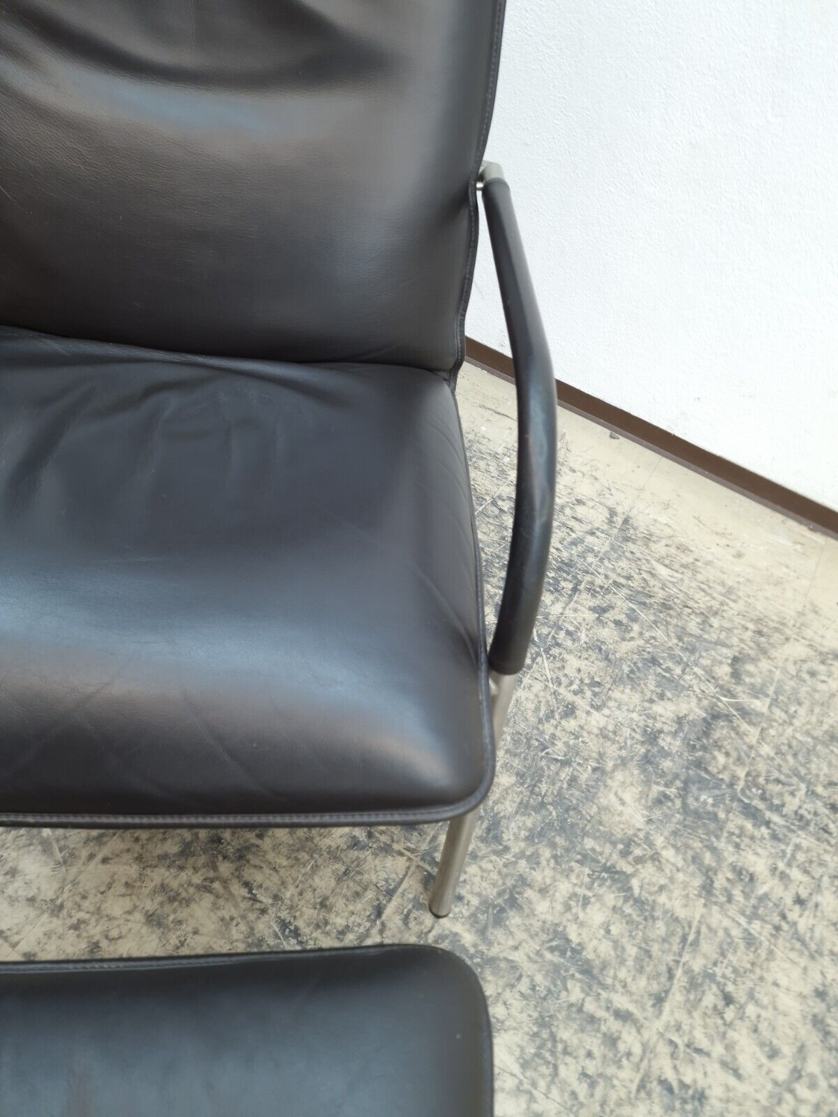 De Sede DS 270 Echtleder Sessel dunkelbraun inkl. Hocker Designersessel Chair-De Sede-JSFurniture