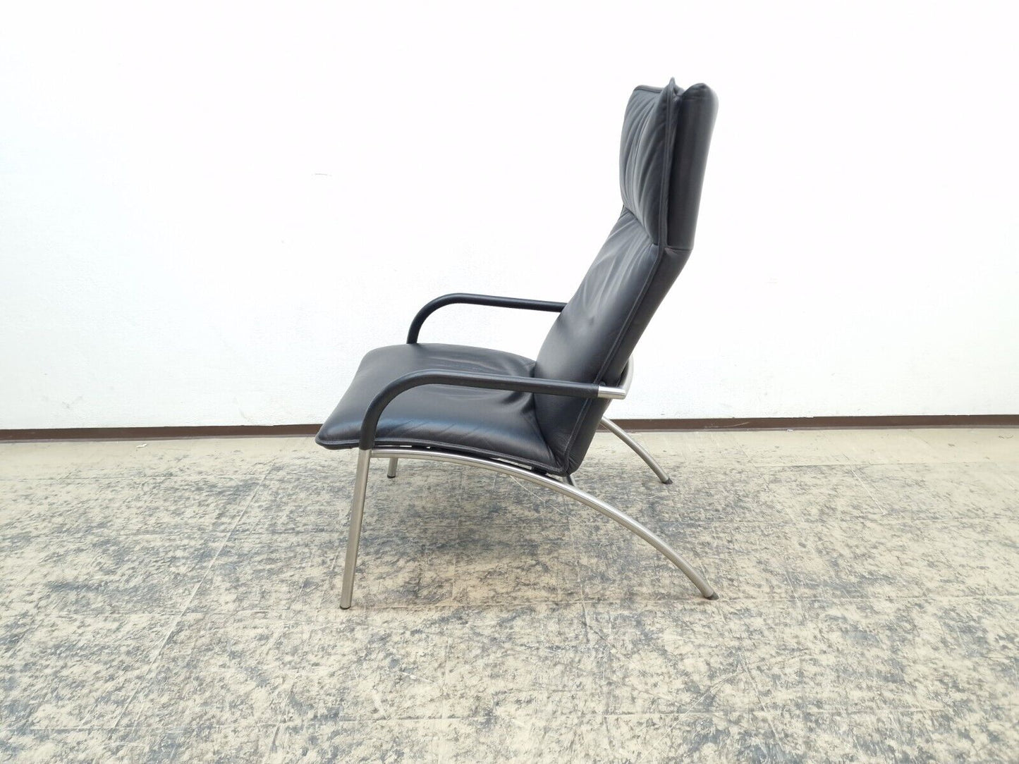 De Sede DS 270 Echtleder Sessel dunkelbraun inkl. Hocker Designersessel Chair-De Sede-JSFurniture