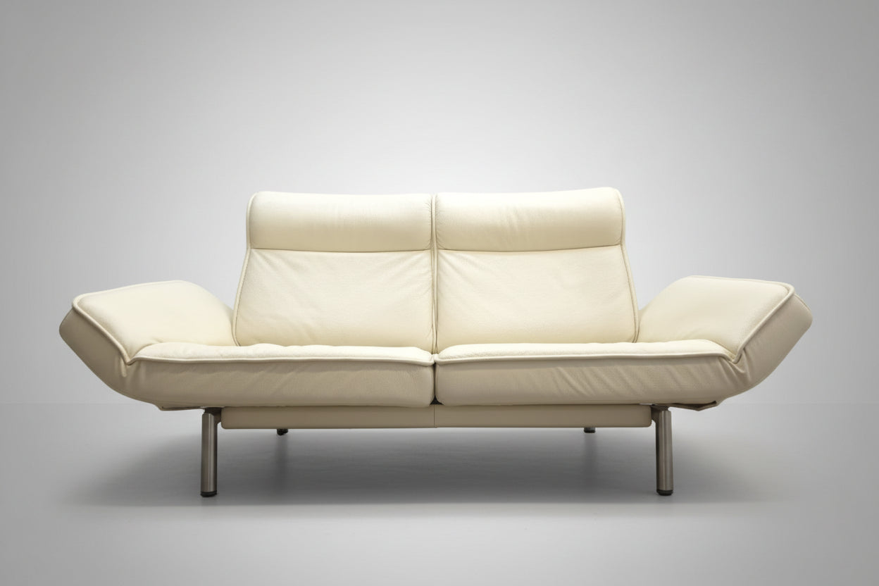 De Sede DS-450 Ledersofa Creme Funktionssofa Designer Sofa-De Sede-JSFurniture