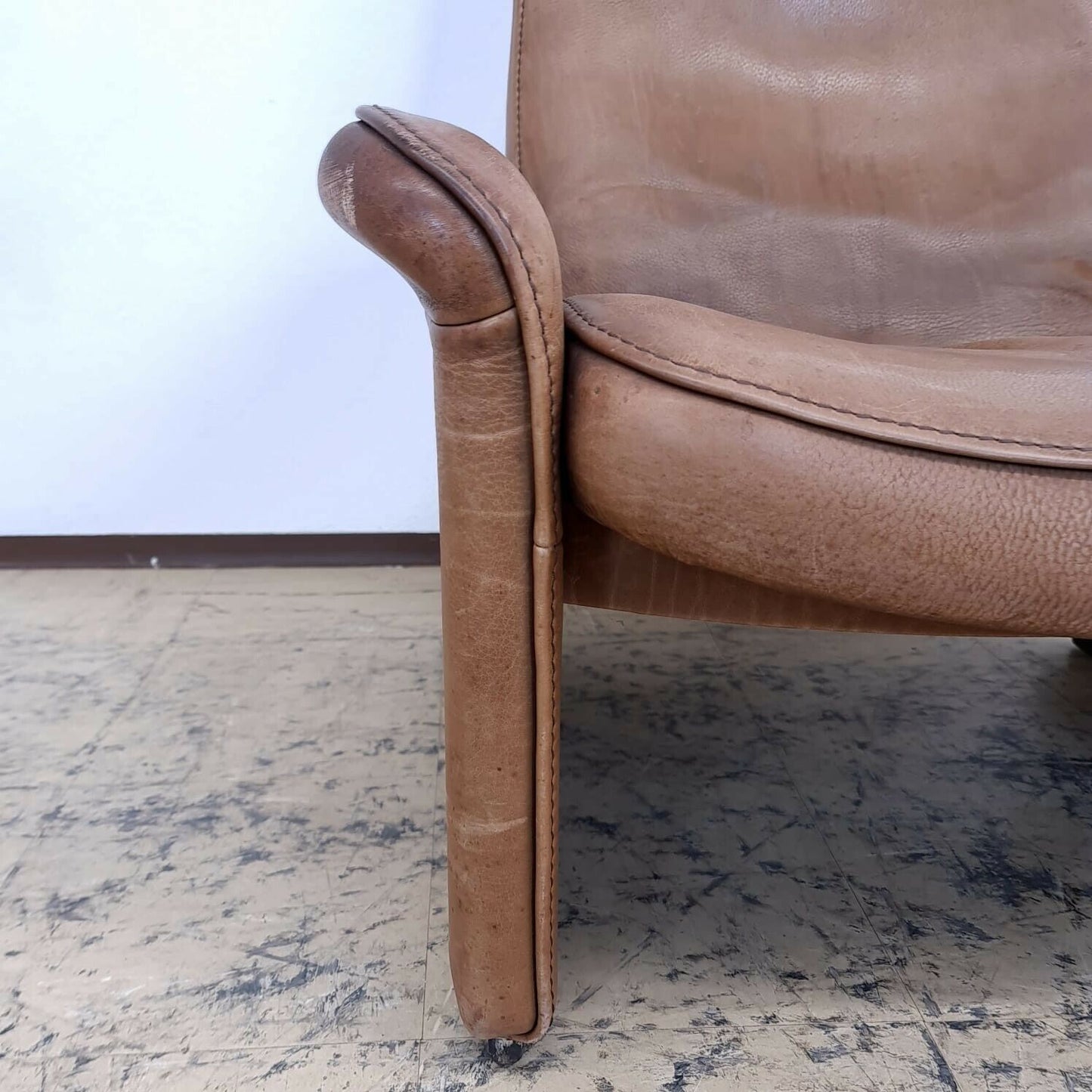 De Sede DS 50 Echtledersessel in cognac Relaxfunktion Funktion #13418-de Sede-JSFurniture