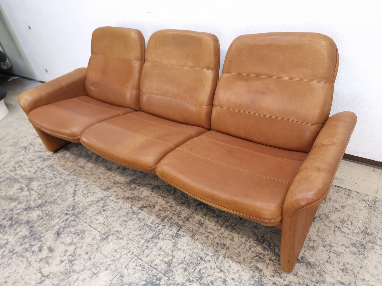 De Sede DS-50 Leder Sofa Braun 3-Sitzer Vintage Designer Schweiz-De Sede-JSFurniture