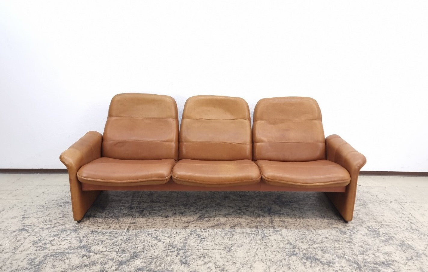 De Sede DS-50 Leder Sofa Braun 3-Sitzer Vintage Designer Schweiz-De Sede-JSFurniture