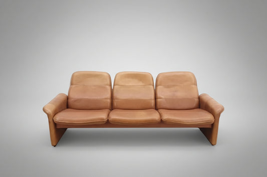 De Sede DS-50 Leder Sofa Braun 3-Sitzer Vintage Designer Schweiz-De Sede-JSFurniture