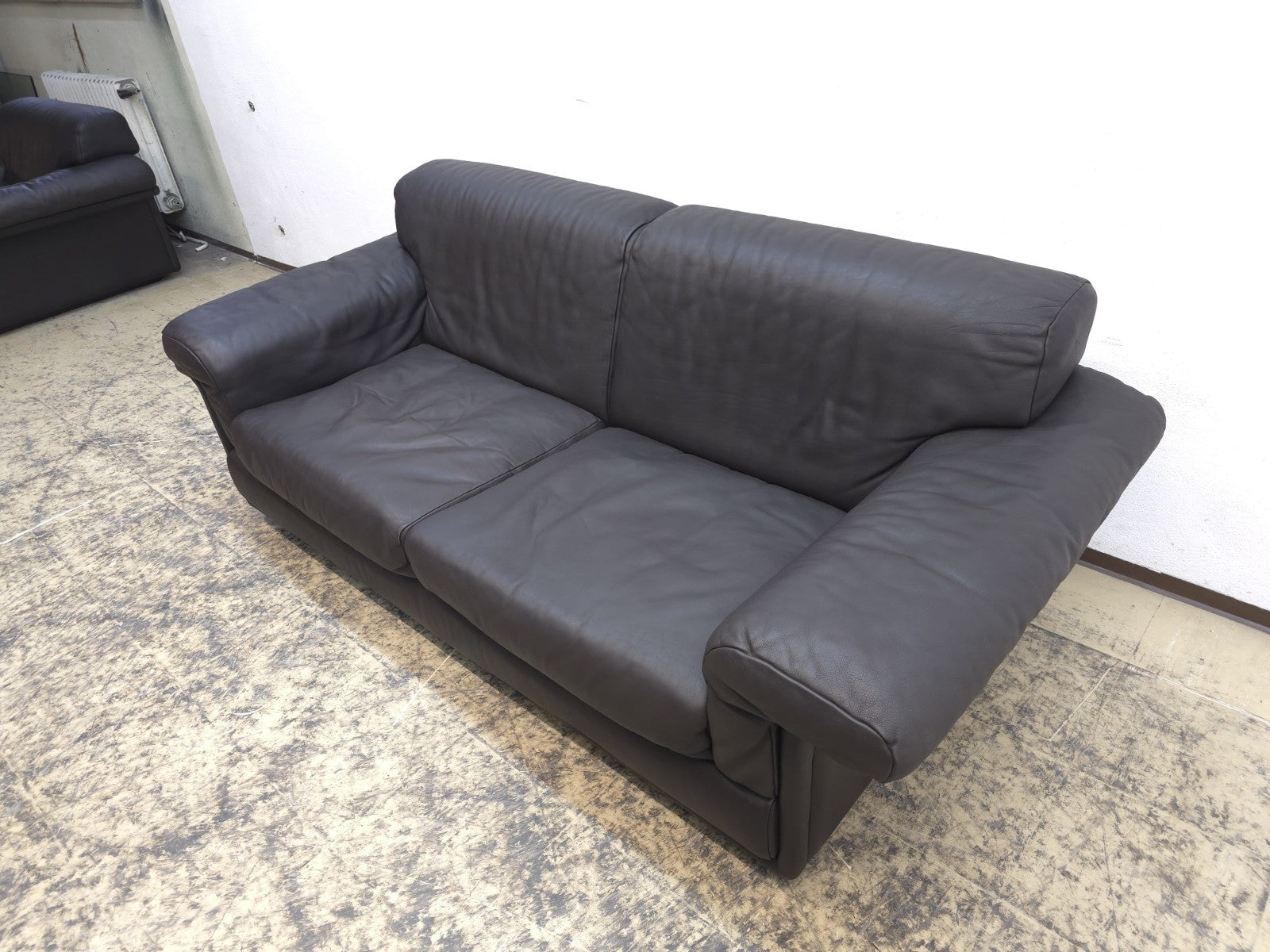 De Sede DS-68 Braun Ledersofa Couch Vintage Ledercouch-De Sede-JSFurniture