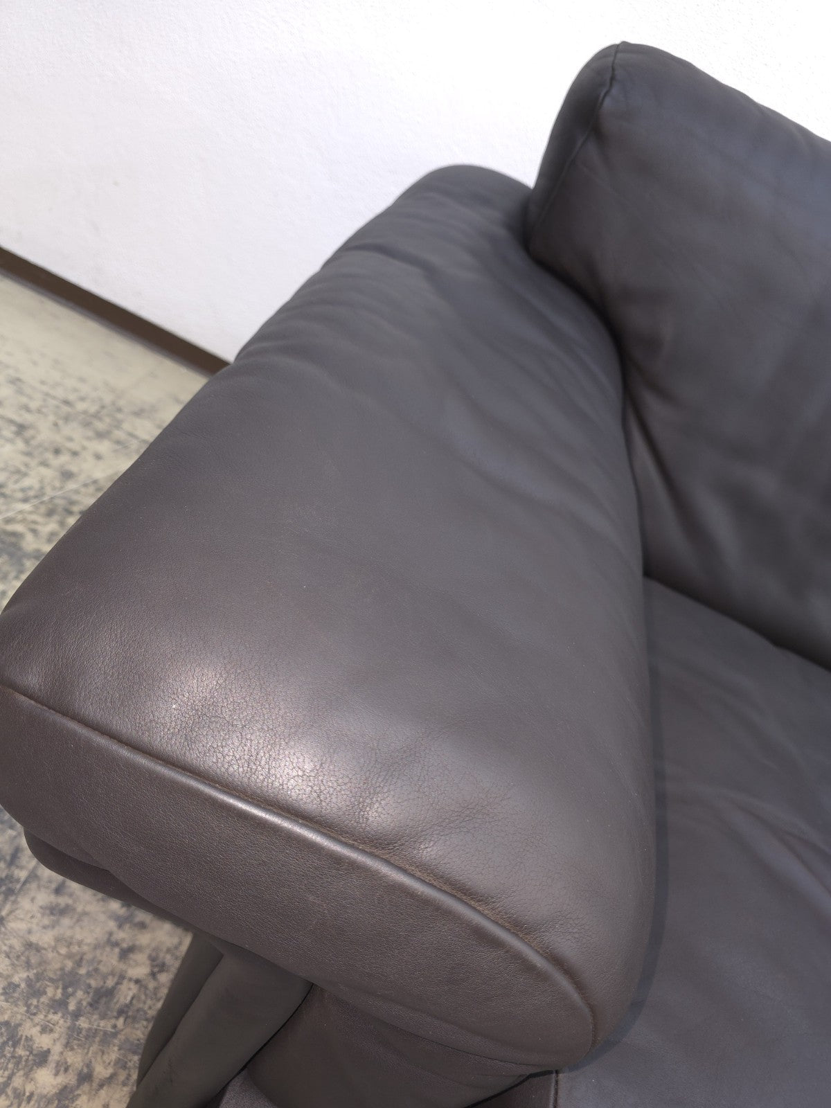 De Sede DS-68 Braun Ledersofa Couch Vintage Ledercouch-De Sede-JSFurniture