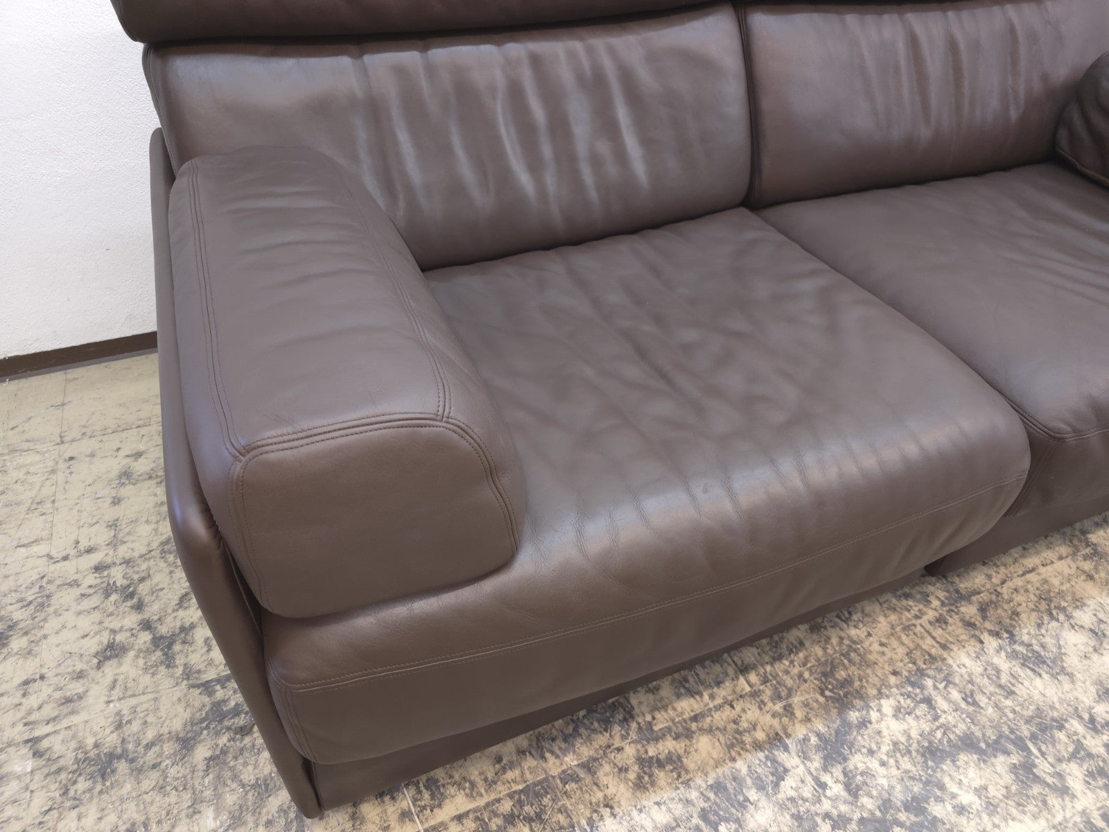 De Sede DS-77 Designersofa Daybed Braun-De Sede-JSFurniture