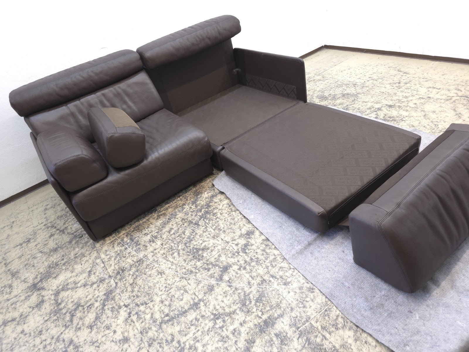 De Sede DS-77 Set Designersofa Daybed Braun-De Sede-JSFurniture