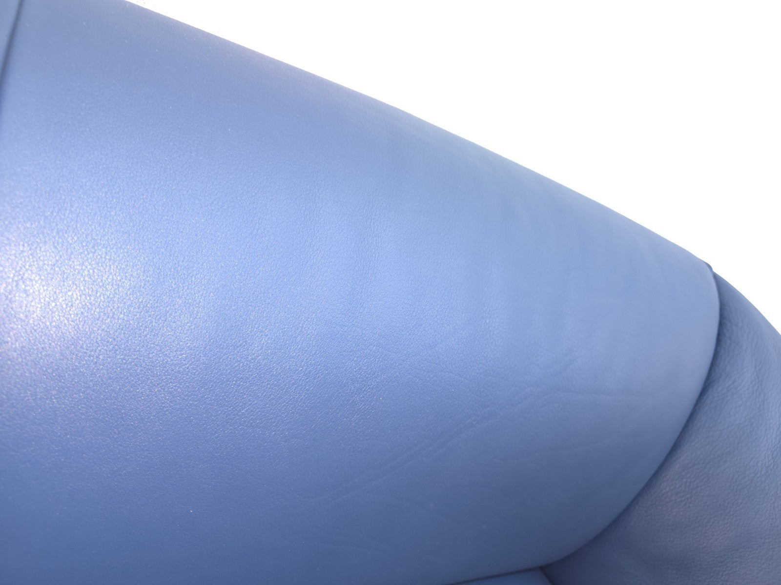 De Sede DS-91 Leder Sofa Blaugrau 2-Sitzer Vintage Designer Sofa-De Sede-JSFurniture