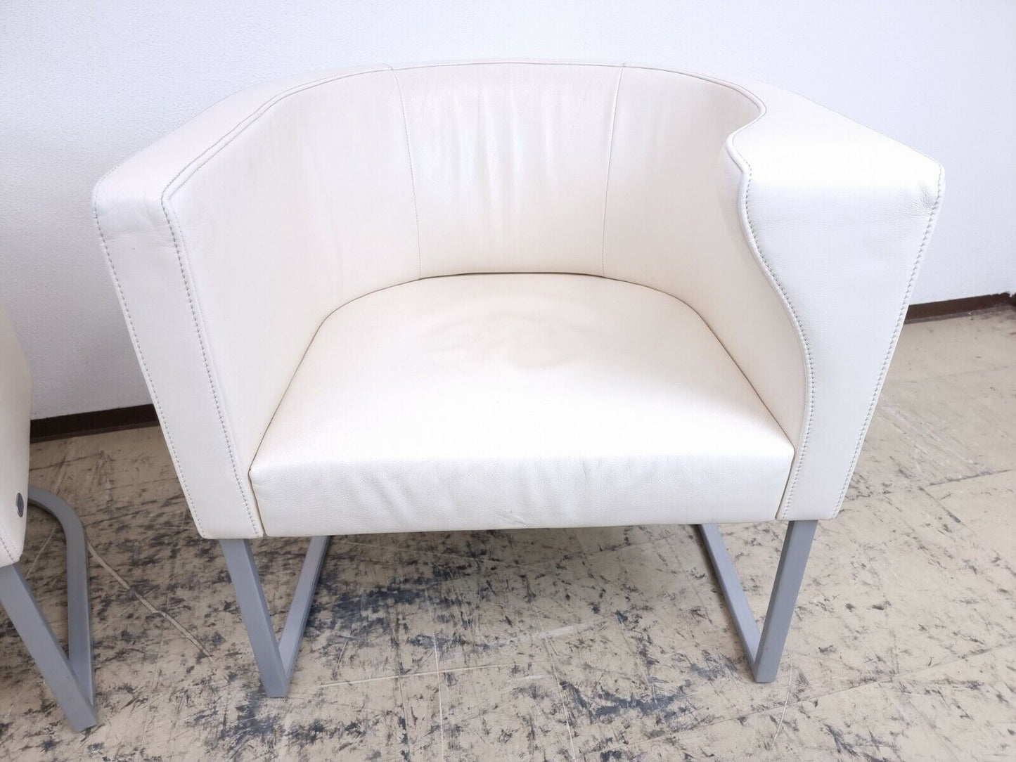 De Sede Ds 207 Sessel Designersessel Echtledersessel in Farbe cremeweiß #0012-De Sede-JSFurniture
