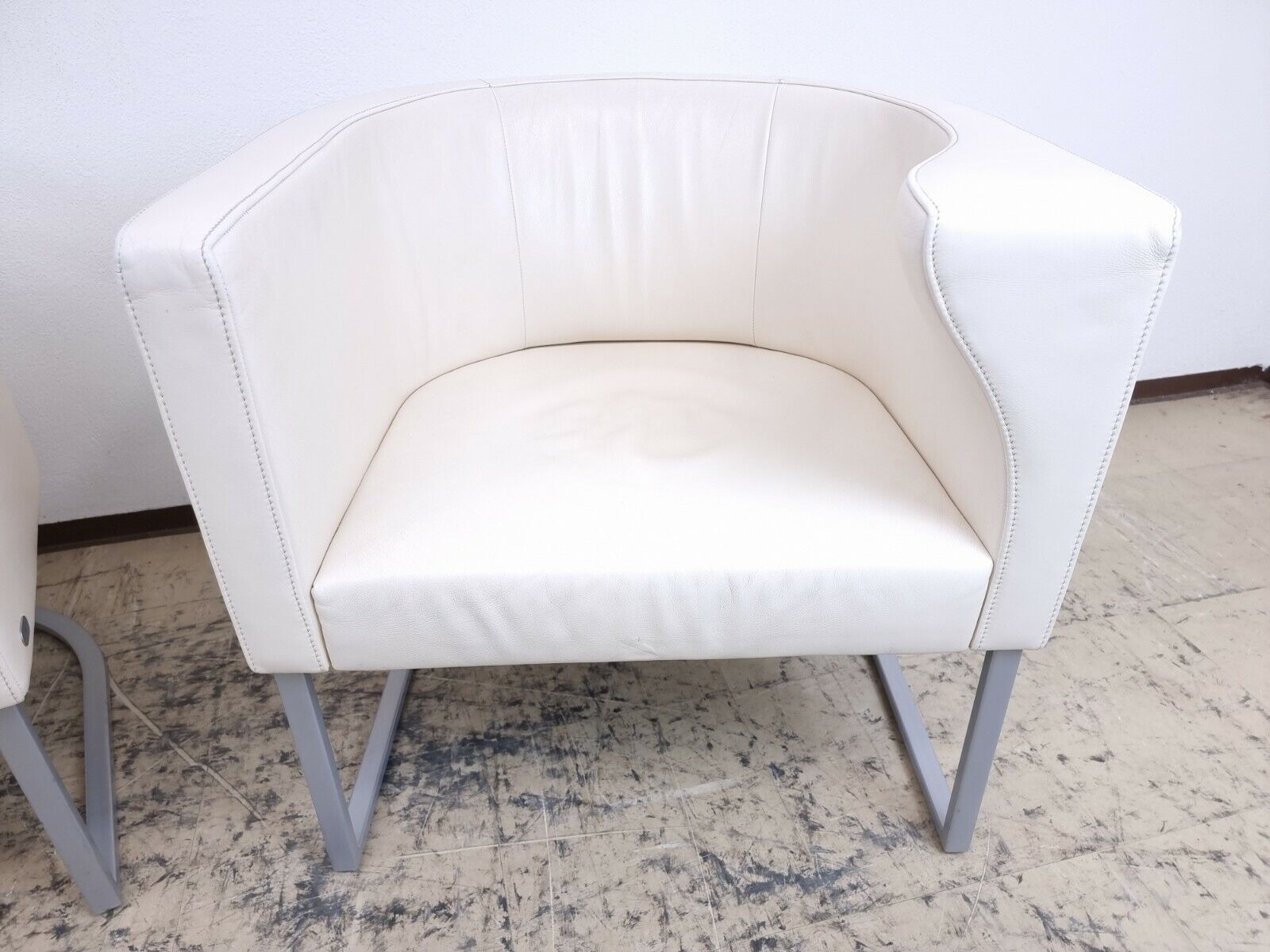 De Sede Ds 207 Sessel Designersessel Echtledersessel in Farbe cremeweiß #0012-De Sede-JSFurniture