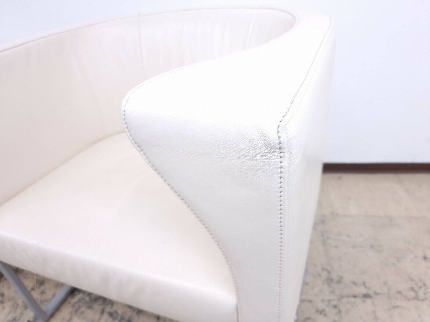 De Sede Ds 207 Sessel Designersessel Echtledersessel in Farbe cremeweiß #0012-De Sede-JSFurniture