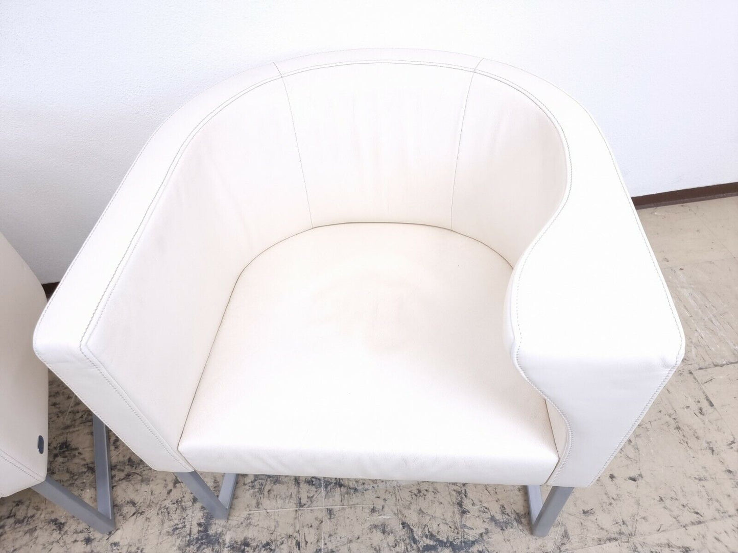 De Sede Ds 207 Sessel Designersessel Echtledersessel in Farbe cremeweiß #0012-De Sede-JSFurniture