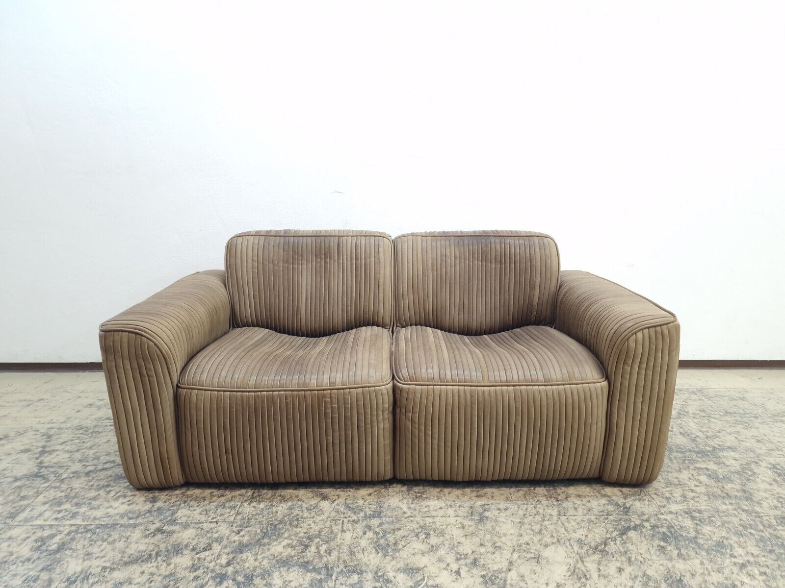 De Sede Ernst Lüthy Zweisitzer Selten Designersofa Sessel Ledersofa SOFA Leder-De Sede-JSFurniture