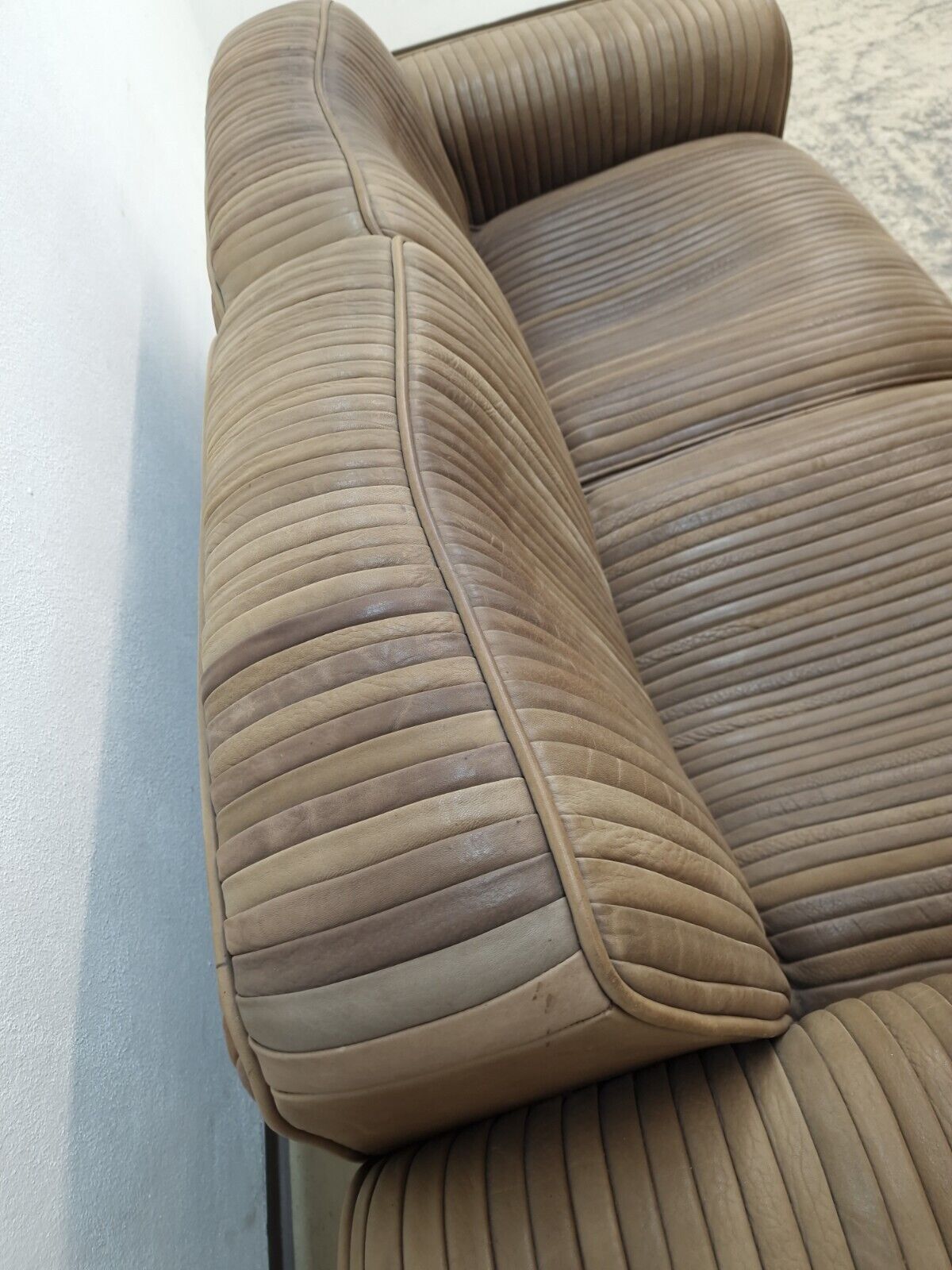 De Sede Ernst Lüthy Zweisitzer Selten Designersofa Sessel Ledersofa SOFA Leder-De Sede-JSFurniture