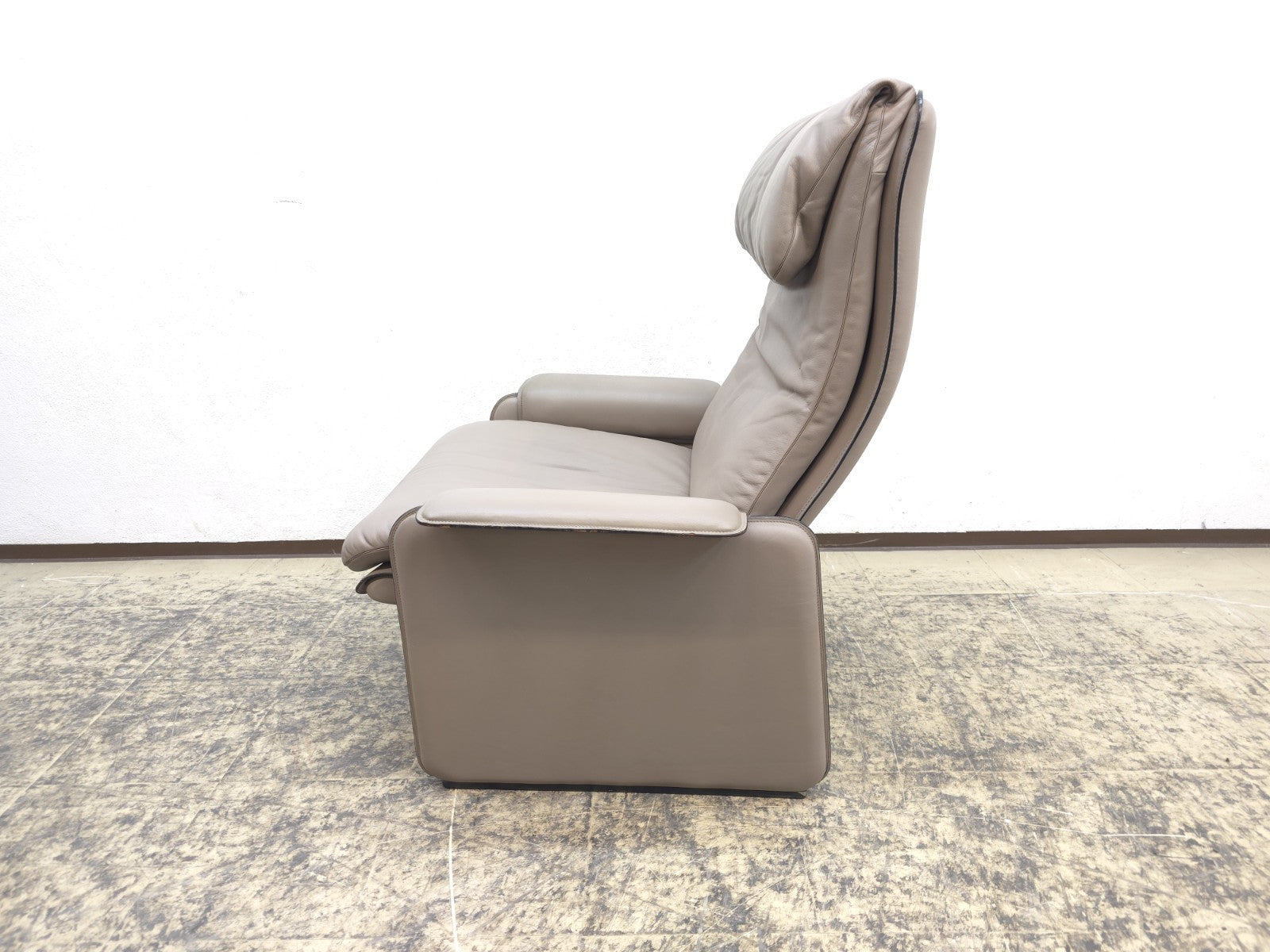 De Sede Sessel Designersessel 1970er Ledersessel Chair Relaxsessel grau-De Sede-JSFurniture