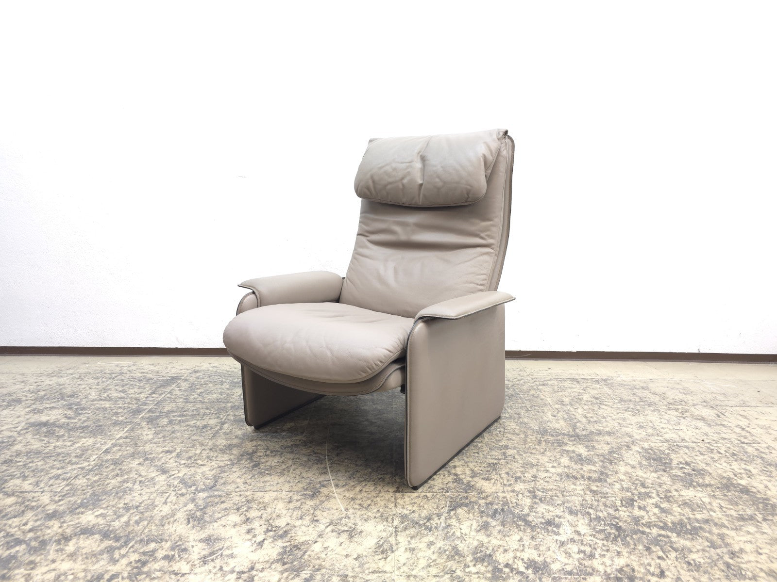 De Sede Sessel Designersessel 1970er Ledersessel Chair Relaxsessel grau-De Sede-JSFurniture
