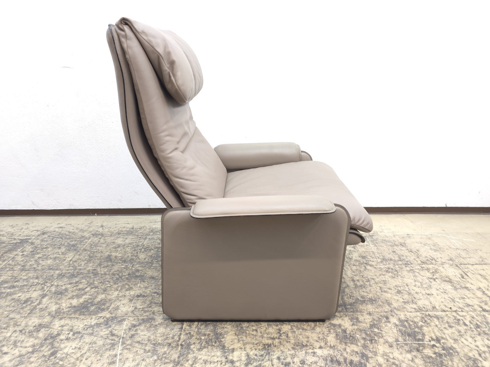 De Sede Sessel Designersessel 1970er Ledersessel Chair Relaxsessel grau-De Sede-JSFurniture