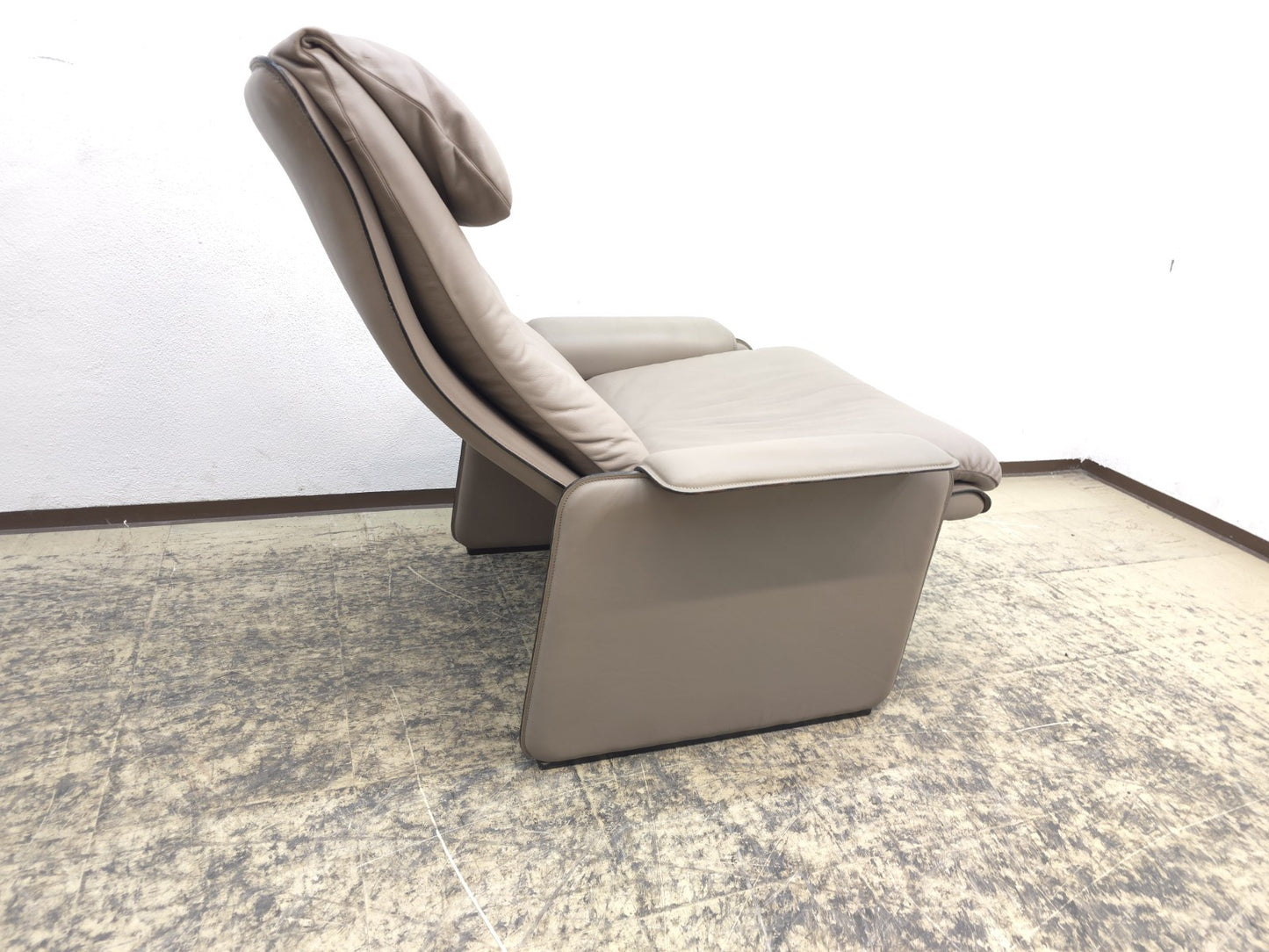 De Sede Sessel Designersessel 1970er Ledersessel Chair Relaxsessel grau-De Sede-JSFurniture