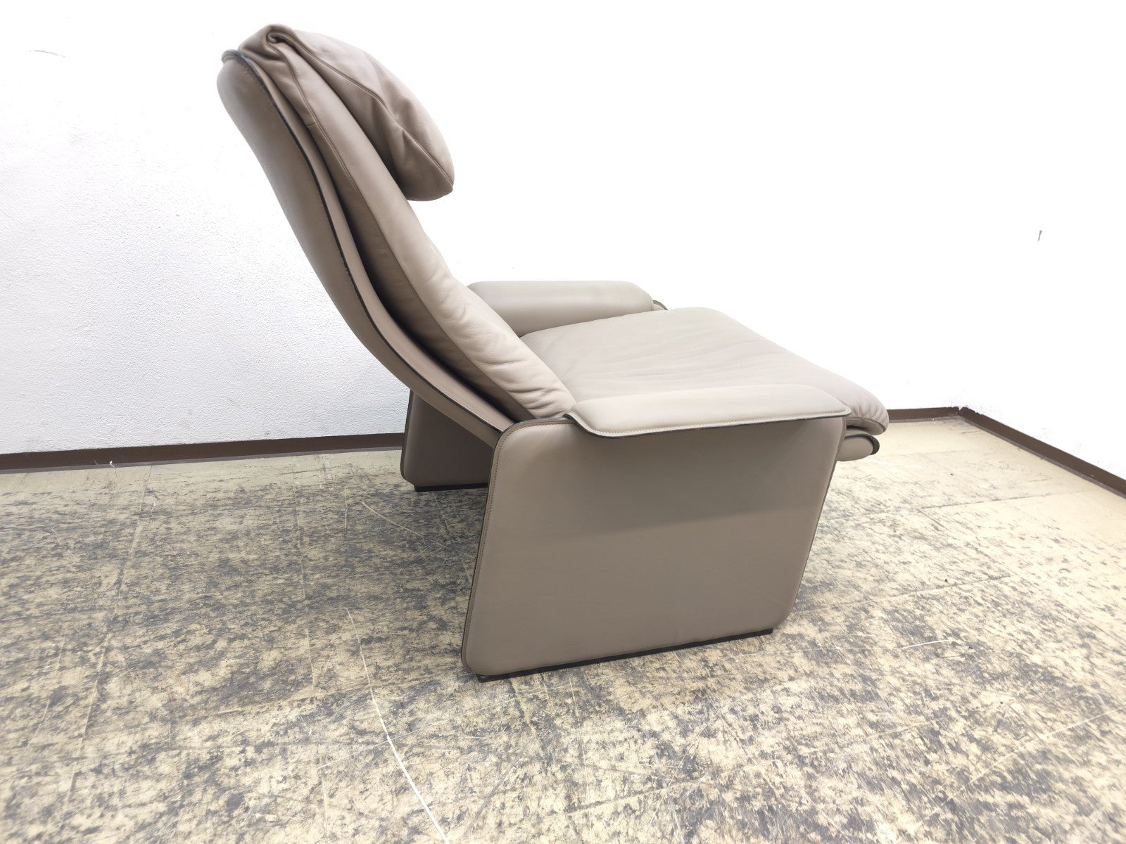 De Sede Sessel Designersessel 1970er Ledersessel Chair Relaxsessel grau-De Sede-JSFurniture