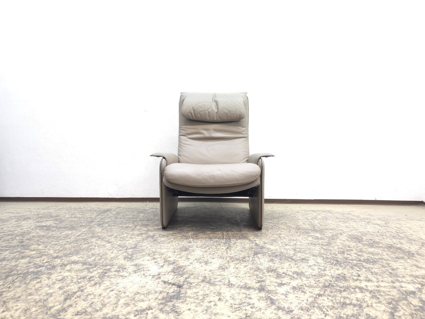 De Sede Sessel Designersessel 1970er Ledersessel Chair Relaxsessel grau-De Sede-JSFurniture