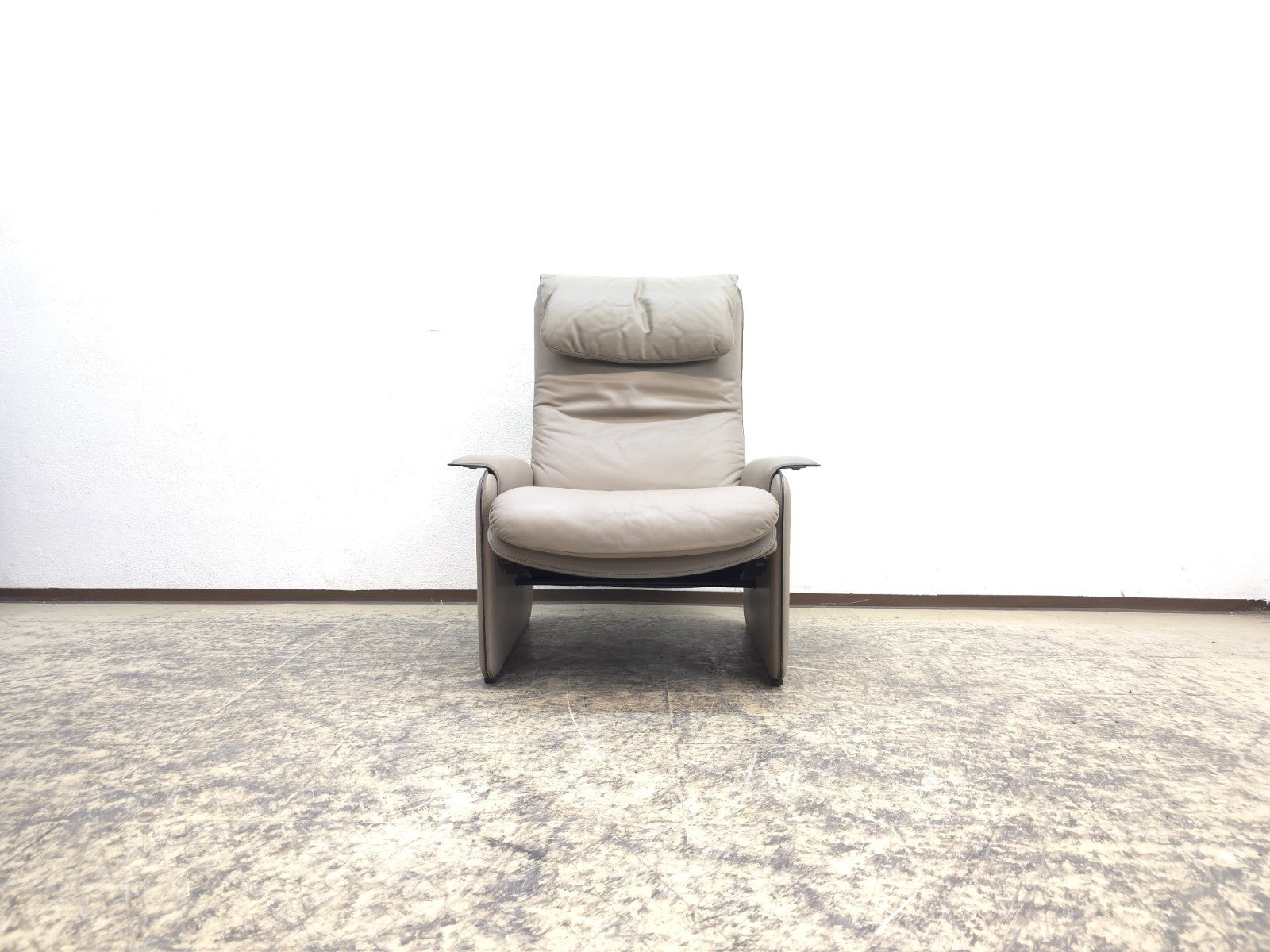 De Sede Sessel Designersessel 1970er Ledersessel Chair Relaxsessel grau-De Sede-JSFurniture