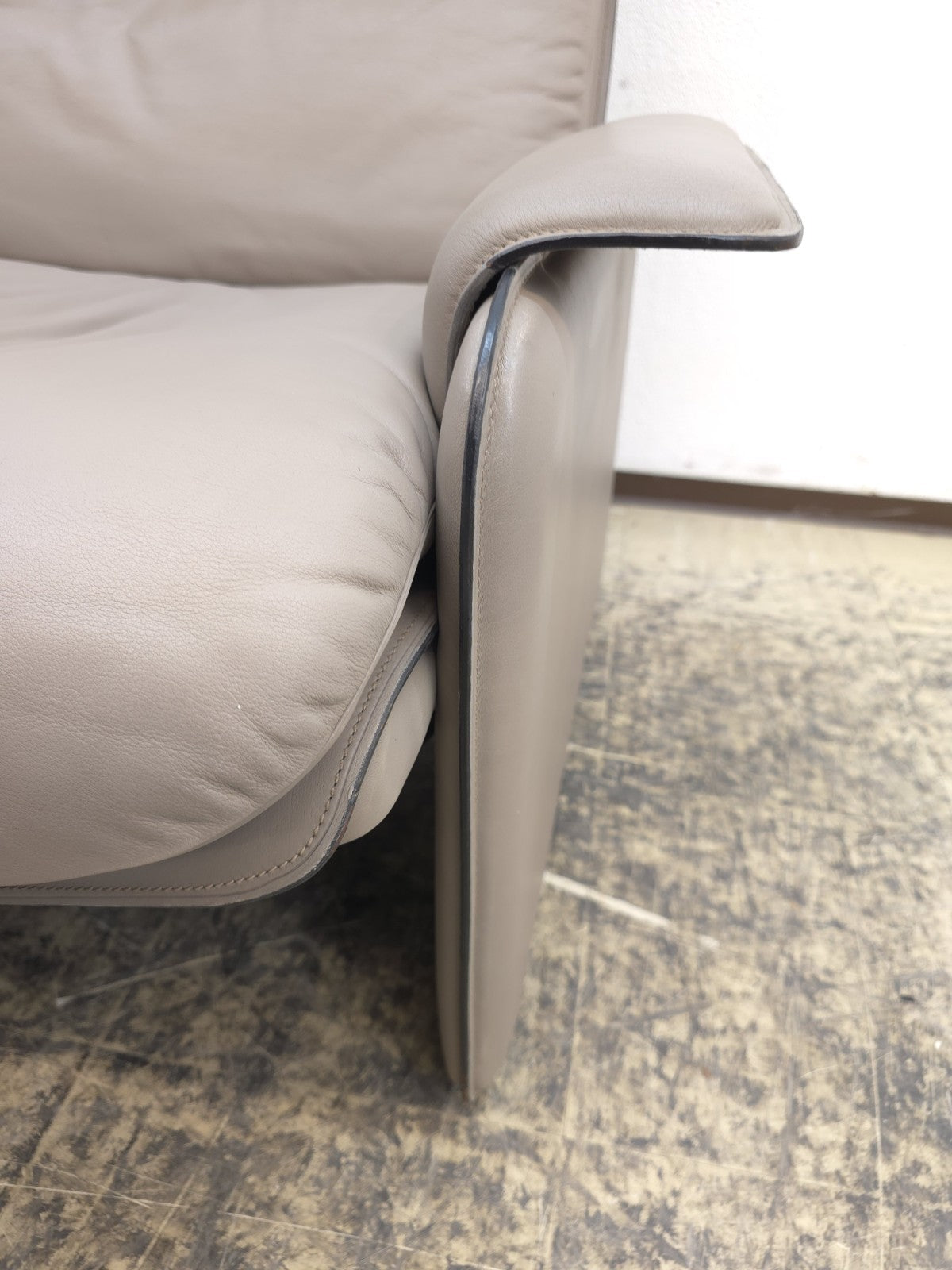 De Sede Sessel Designersessel 1970er Ledersessel Chair Relaxsessel grau-De Sede-JSFurniture