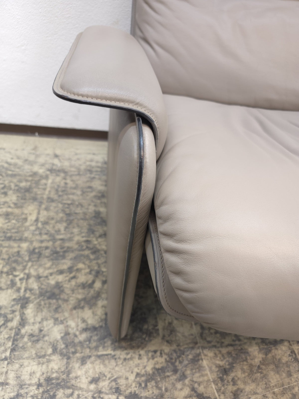 De Sede Sessel Designersessel 1970er Ledersessel Chair Relaxsessel grau-De Sede-JSFurniture