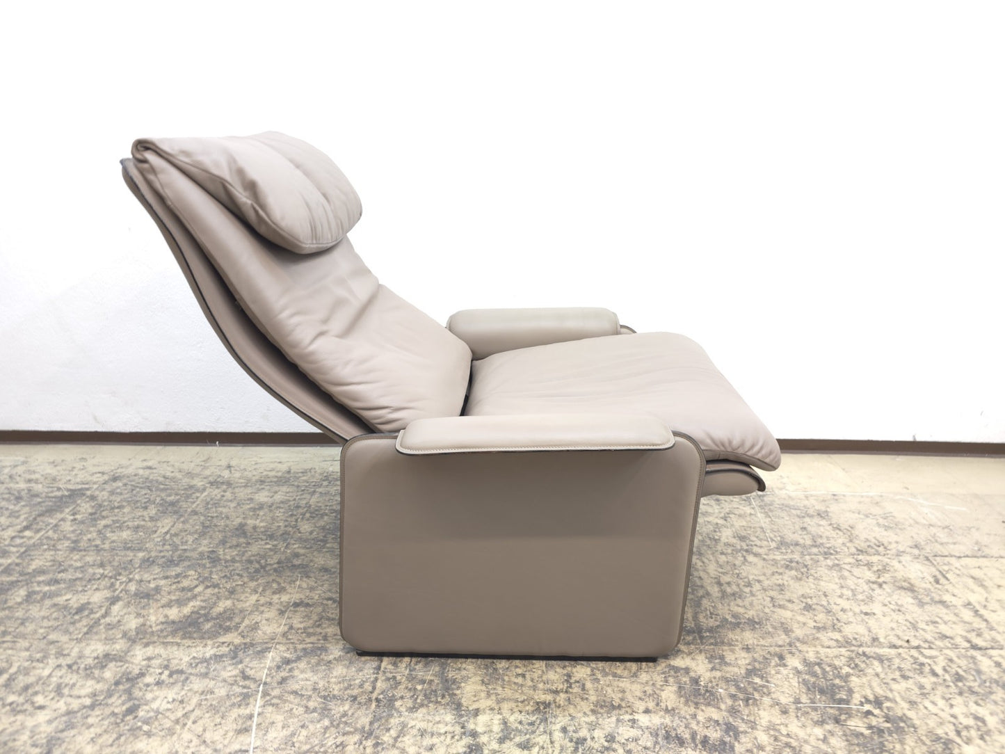 De Sede Sessel Designersessel 1970er Ledersessel Chair Relaxsessel grau-De Sede-JSFurniture