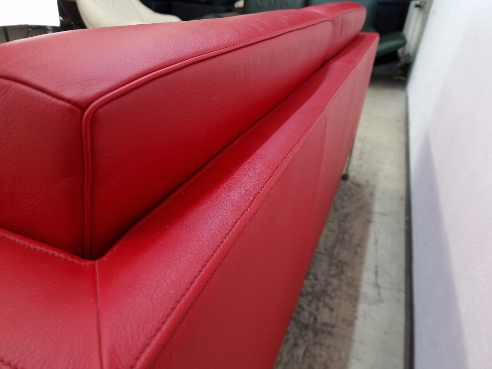 De Sede ds 118 rot Zweisitzer Designersofa Couch desede Fsm Wk Wohnen Sofa#0381-De Sede-JSFurniture